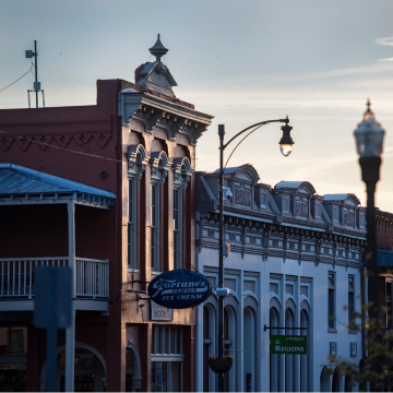 View of Square Books on the Oxford Square