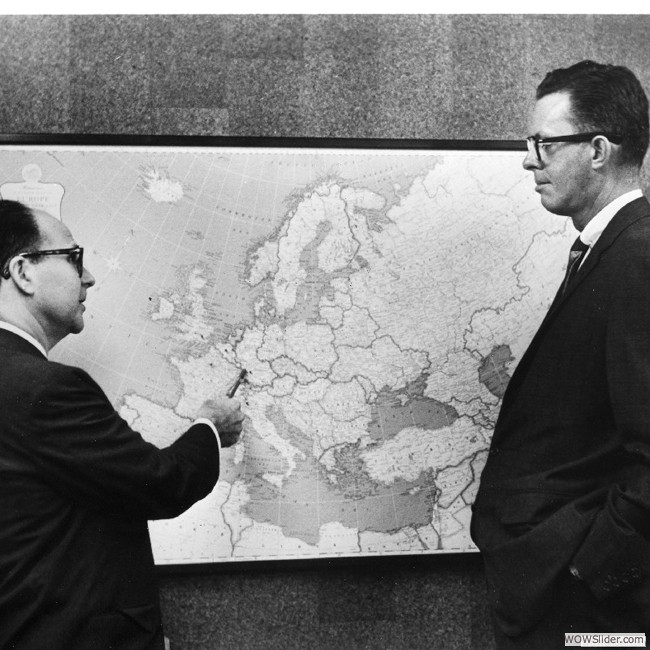 1960: Planning expansion into Europe with Bill Marsteller