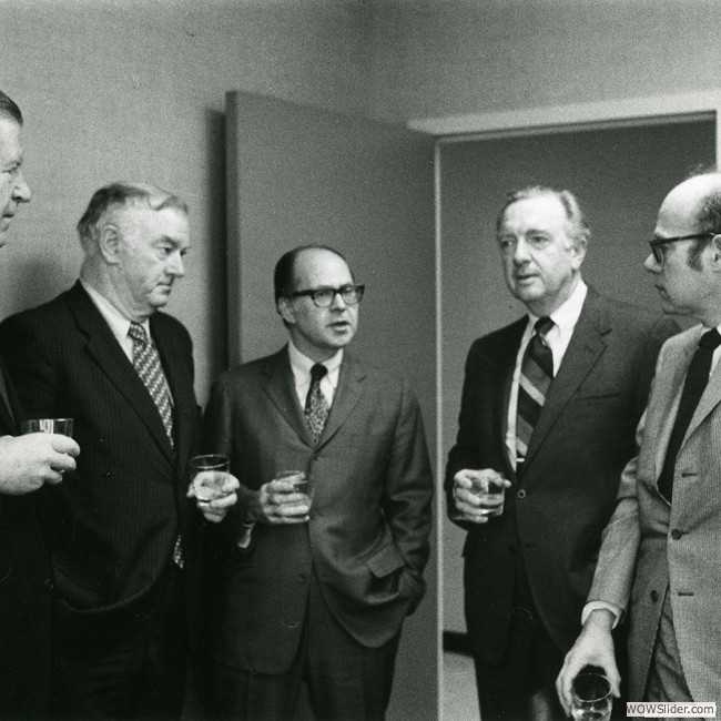 November 1970: 25th Anniversary of the Nuremberg Trials with Daniel De Luce, Donald Kearney, Walter Cronkite and Allan Dreyfuss