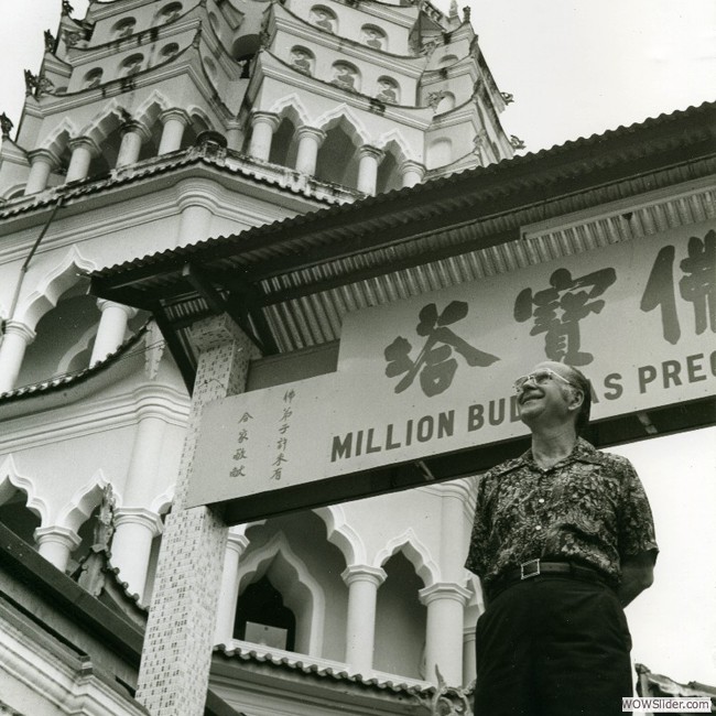 October 1978: Penang, Malaysia Visiting Million Buddhas Precious Pagoda