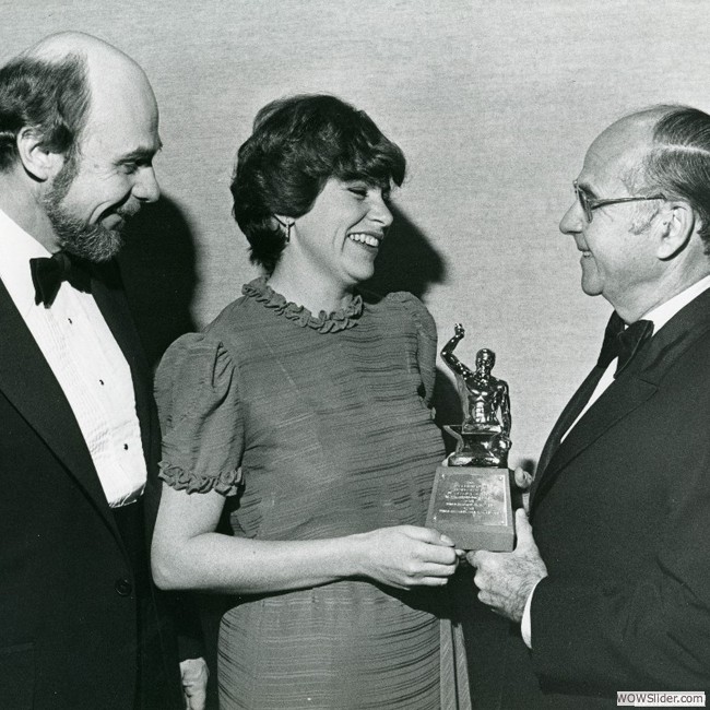 November 1980: Public Relations Society of America, Gold Anvil Award presentation