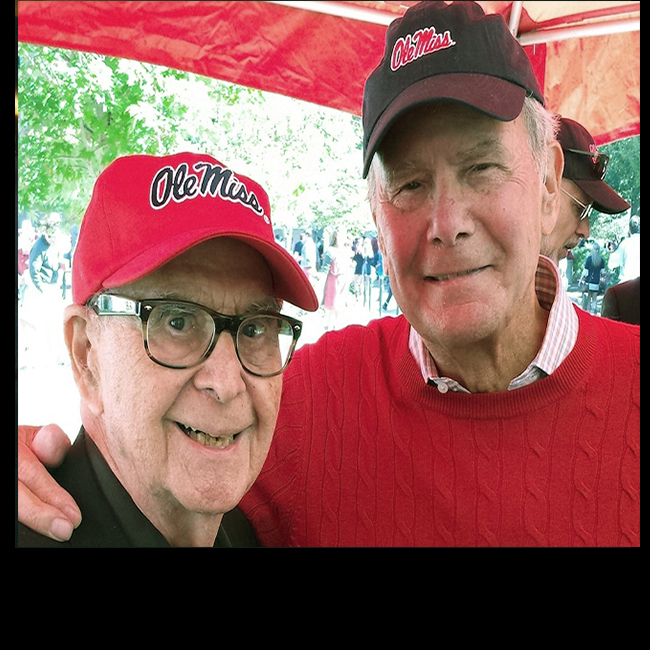2014: With Tom Brokaw at Ole Miss win over Alabama