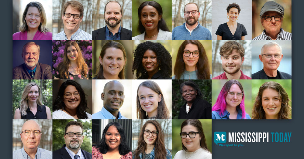 Headshots of the Mississippi Today staff. 